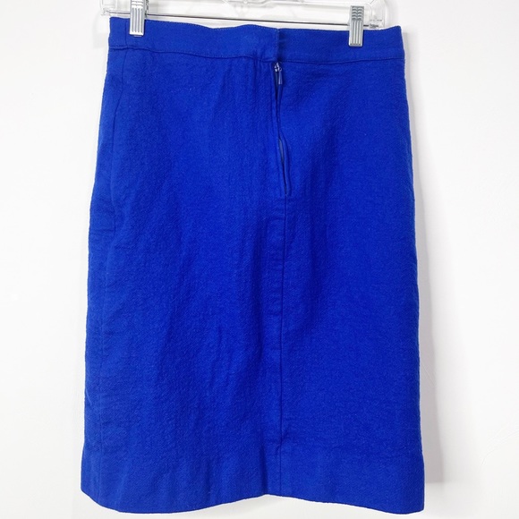 Vintage Louis Féraud Blue Black Skirt Suit Size 12 - Picture 13 of 13